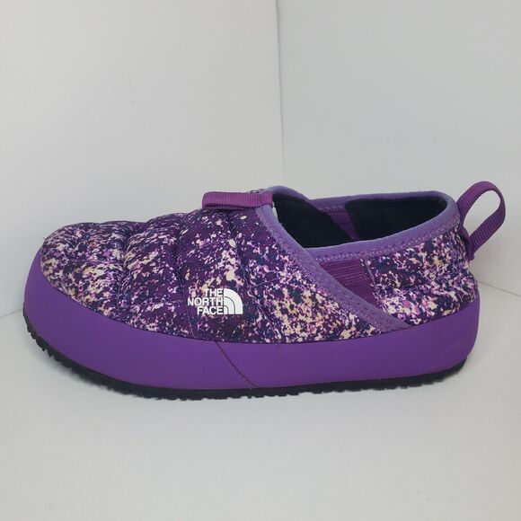The North Face ThermoBall Traction Mules Flats Kids Youth Size 2 Purple Slip On - Picture 1 of 9